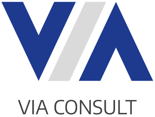 VIA Consult Logo blau quadratisch